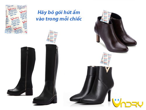 Gói hút ẩm bảo vệ giầy và bốt